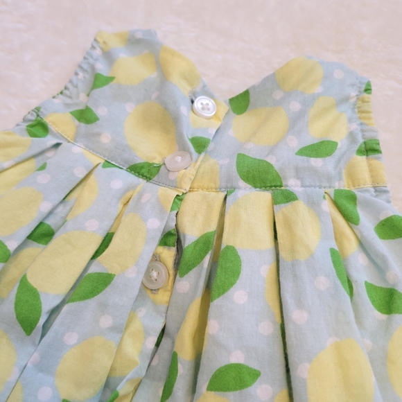Baby Boden Summer Lemon Dress and Bloomers | 0-3M - Picture 4 of 7